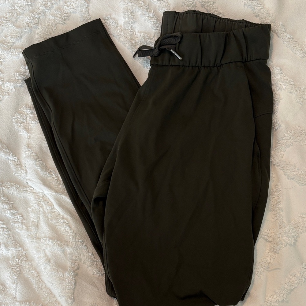 Lululemon On The Fly Dark Olive Joggers